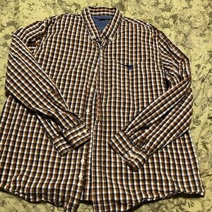 U.S. Polo Assn. men's plaid long-sleeve button-down shirt 2XL